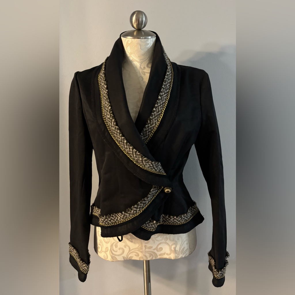 Bcbgmaxazria Wrap Jacket Blazer, Size Medium. #L